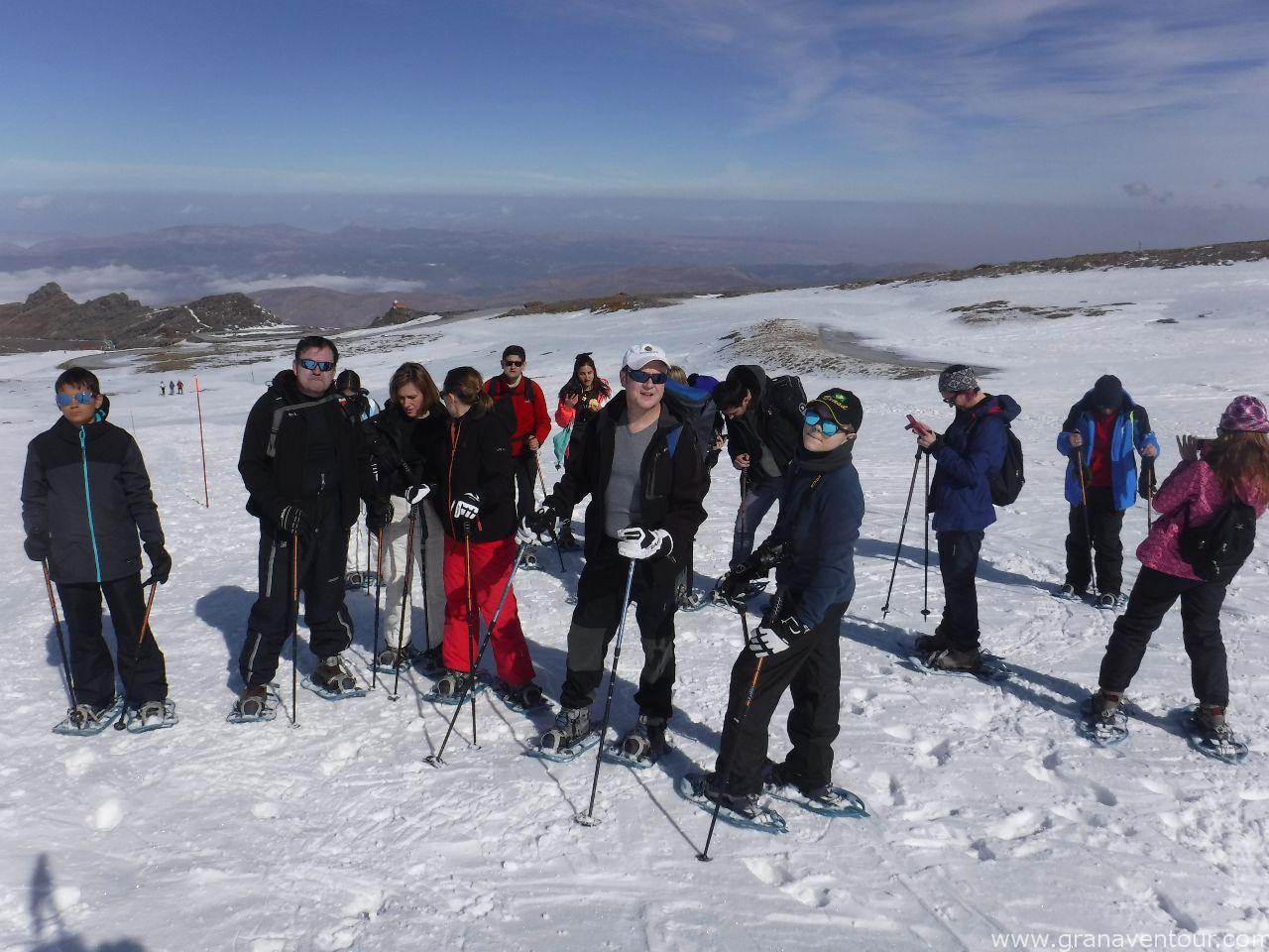 raquetas de nieve sierra nevada