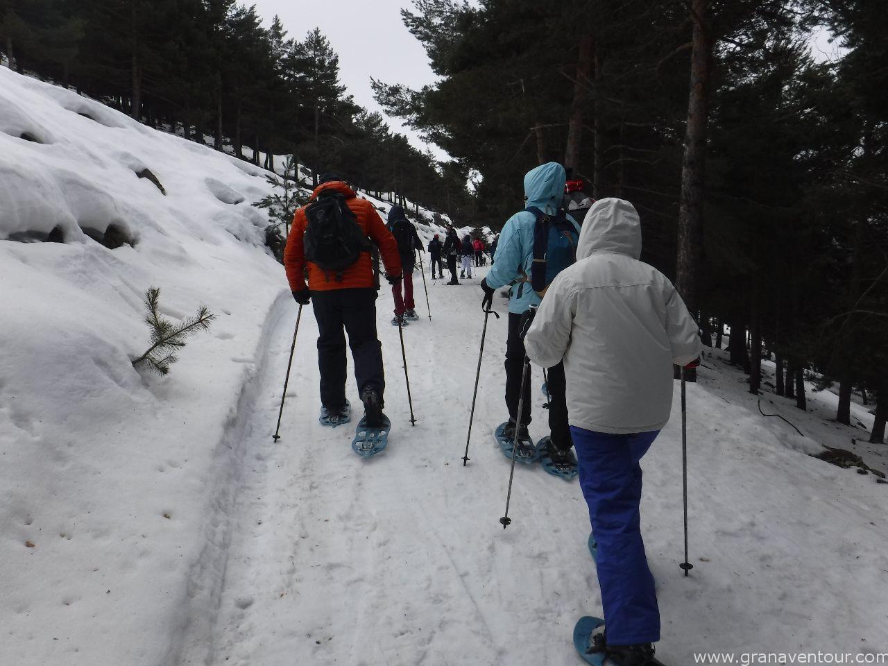 raquetas de nieve puerto de la ragua