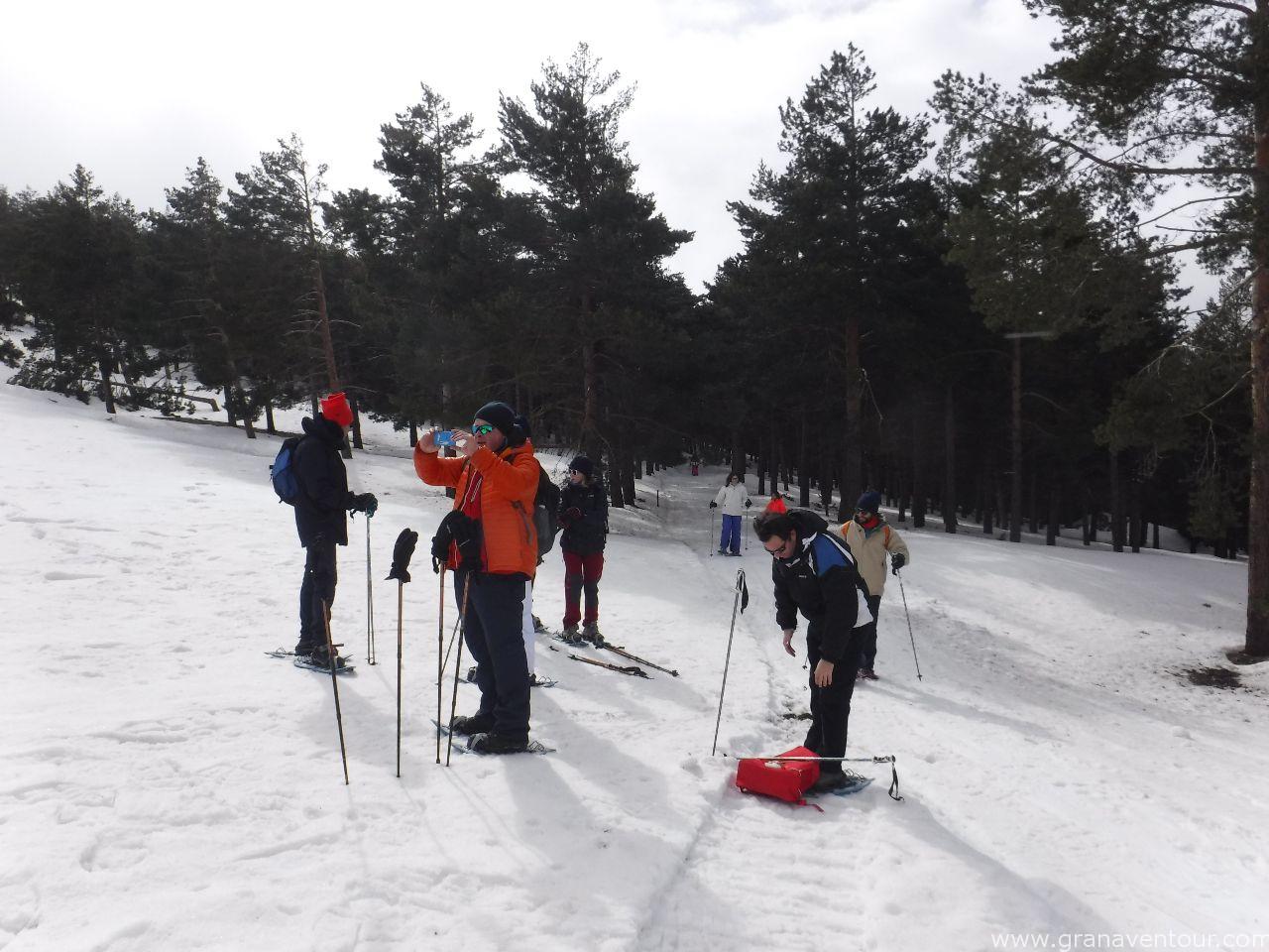 raquetas de nieve puerto de la ragua