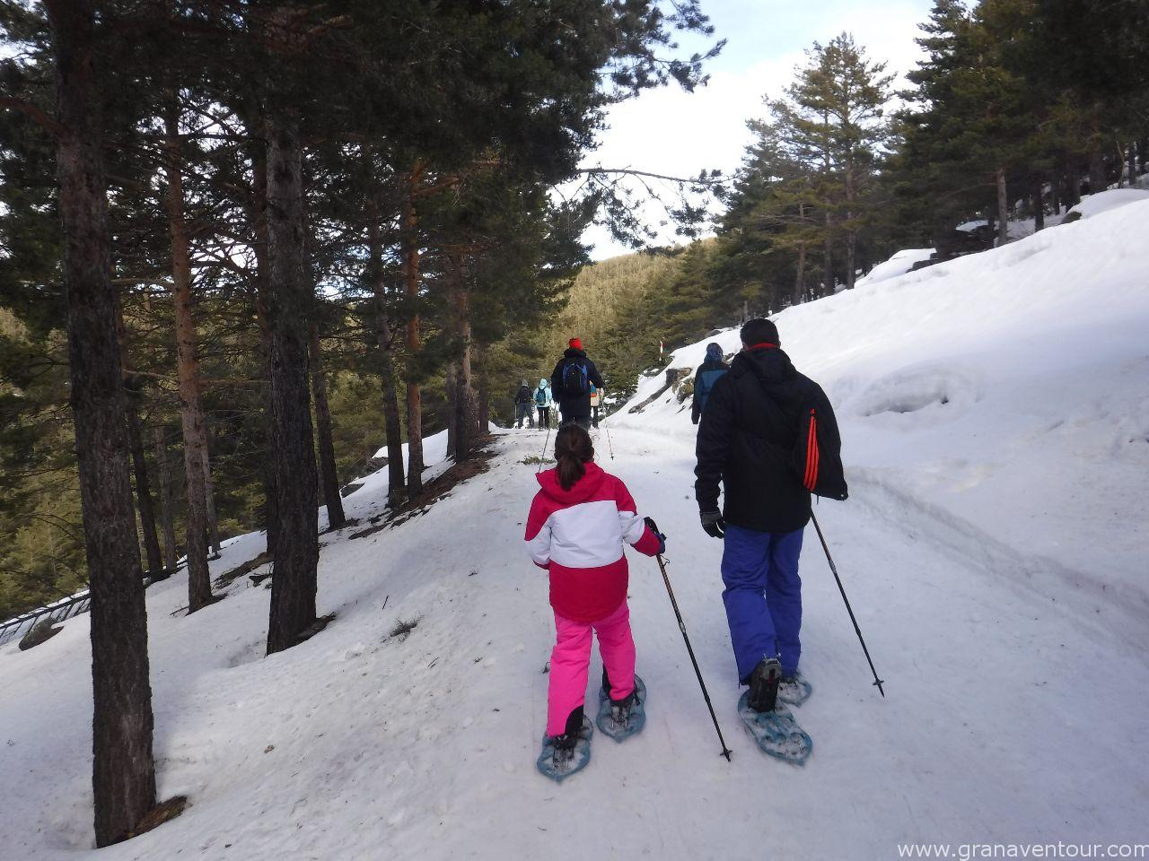 raquetas de nieve puerto de la ragua