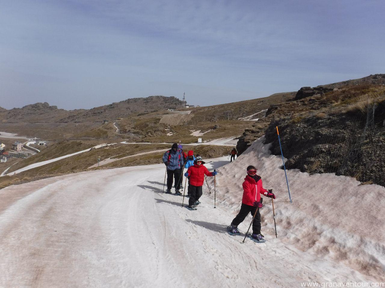 raquetas de nieve sierra nevada