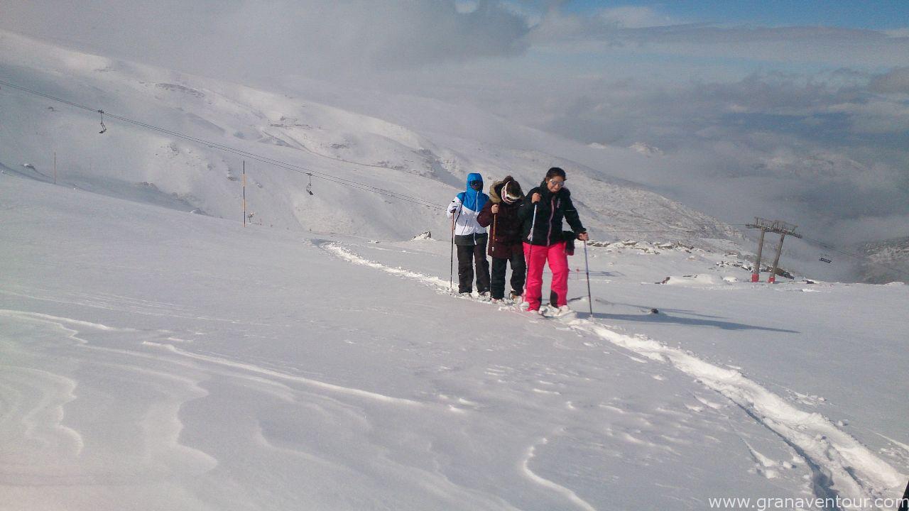 raquetas de nieve sierra nevada