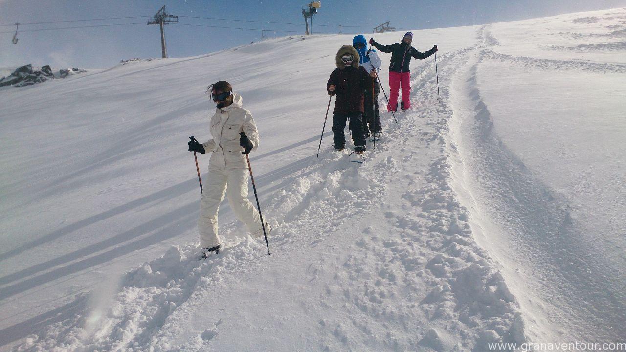raquetas de nieve sierra nevada